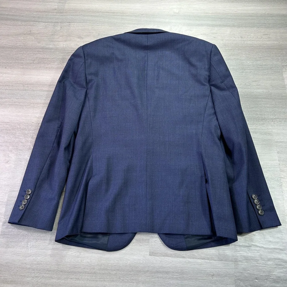Peter‎ Jackson Suit Jacket Mens 40 Short Blue Wool Reda Super 110s 2 Button